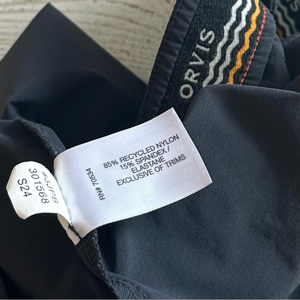 ORVIS Jackson Quick Dry Regular Fit Pants Nylon SPF 50+ Summer 2024 Black 40x32 - Picture 9 of 10